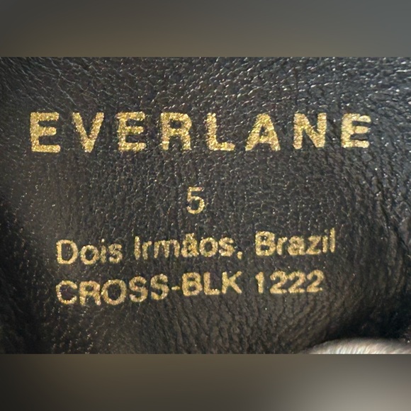 NWOB Everlane Leather The Day Crossover Sandal in Black, Buttery Soft, Size 5 - Picture 13 of 15